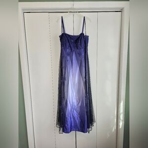 Betsy & Adam Vibrant Purple Gown